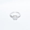 Classic Cushion Halo Silver Ring