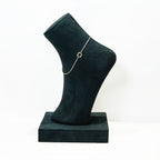 Silver Eternity Link SIngle Anklet