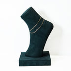 Silver Spectrum Wave Anklets