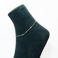 Silver Orbit Single Anklet