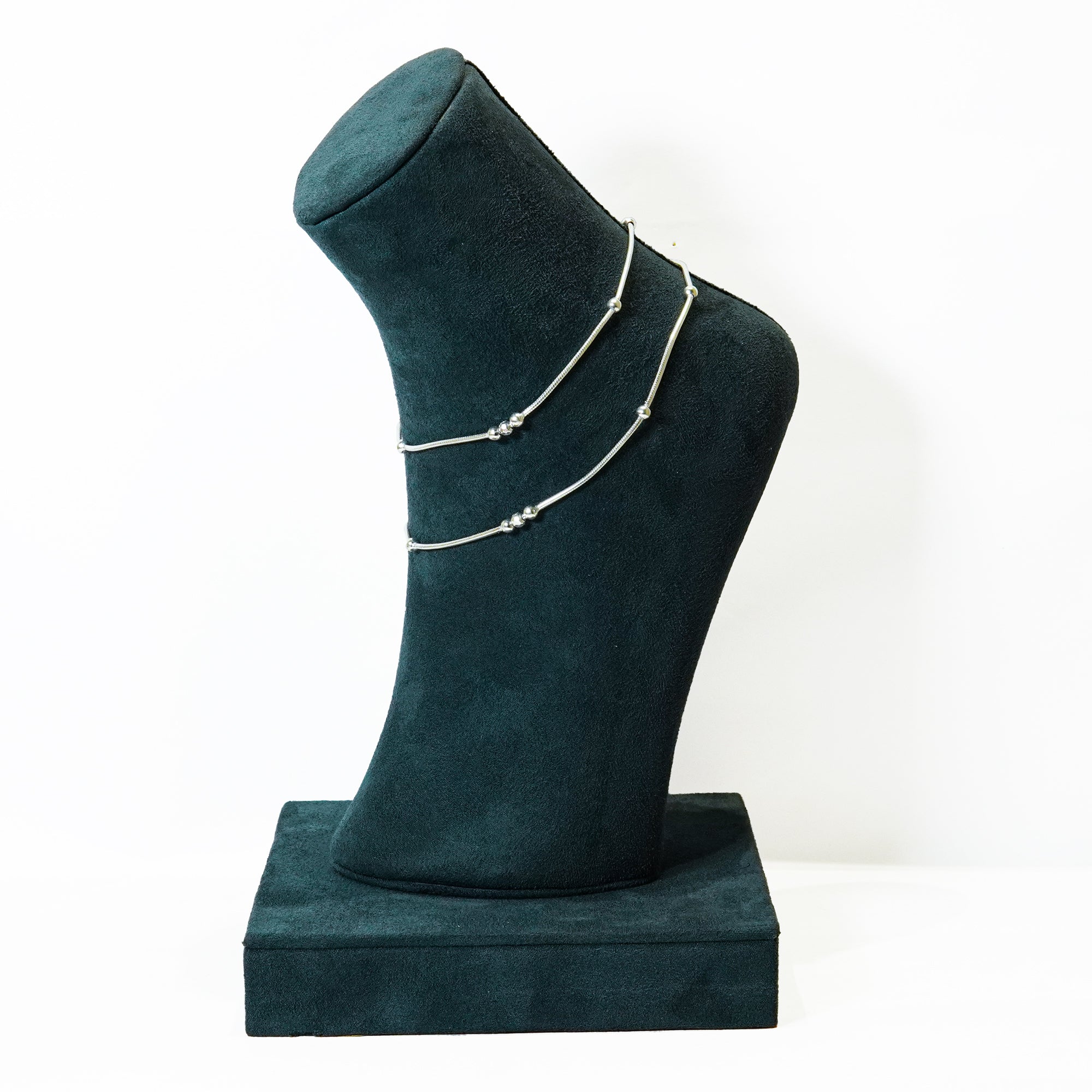 Sterling Silver Stream Anklets