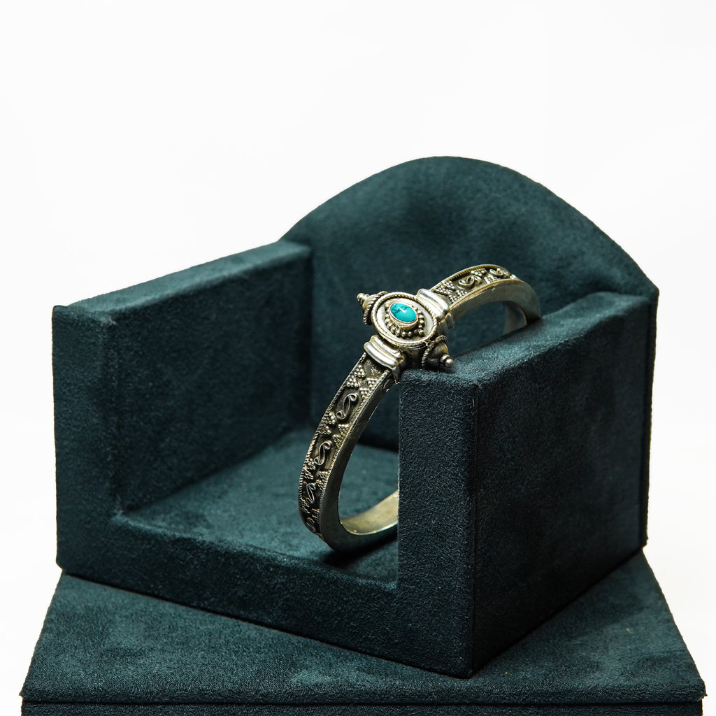The Tribal Turquoise Statement Cuff Bangle