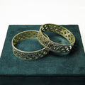 Interlocking Geometric Sterling Bangles