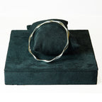 The Liquid Silver Wave Bangle