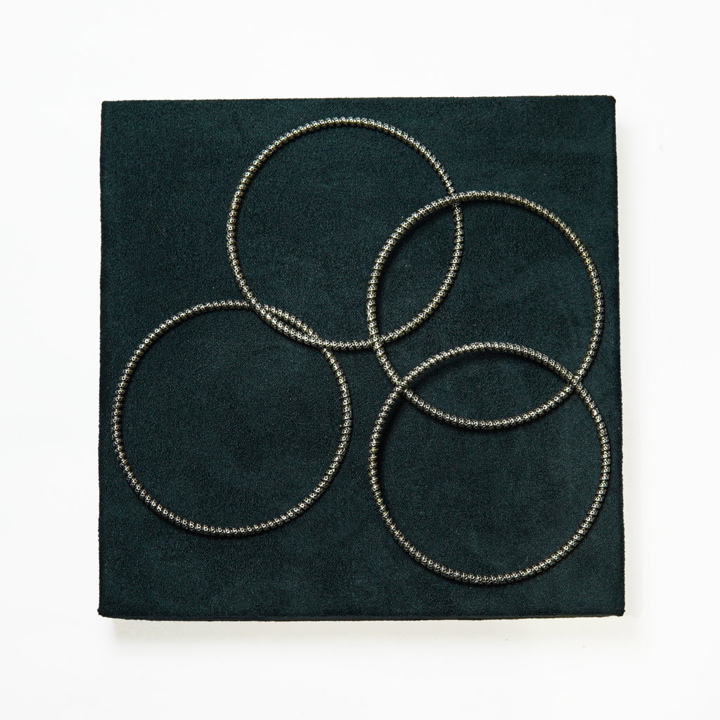 The Silver Spiral Bangle Set