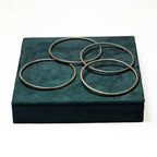 The Silver Spiral Bangle Set