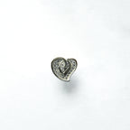 Silver Entwined Heart Pavé Studs