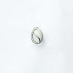 Ivory Serenity Enamel Silver Studs