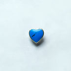 Azure Heart Turquoise Studs