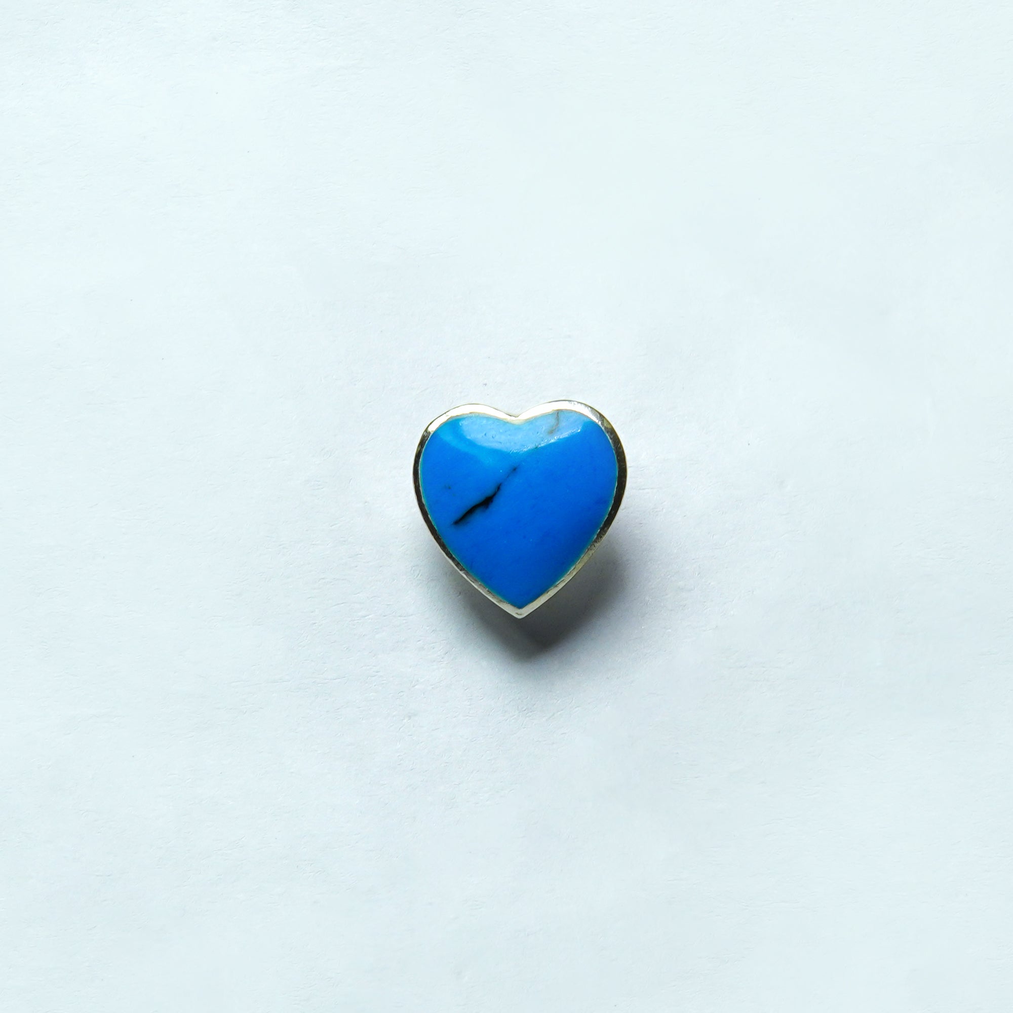 Azure Heart Turquoise Studs
