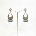 Antique Lotus Chandbali Earrings