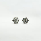 Celestial Hexagon Floral Silver Tops