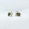 Marcasite & Marquise Cluster Silver Tops