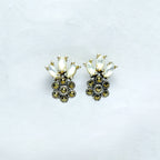 Marcasite & Marquise Cluster Silver Tops