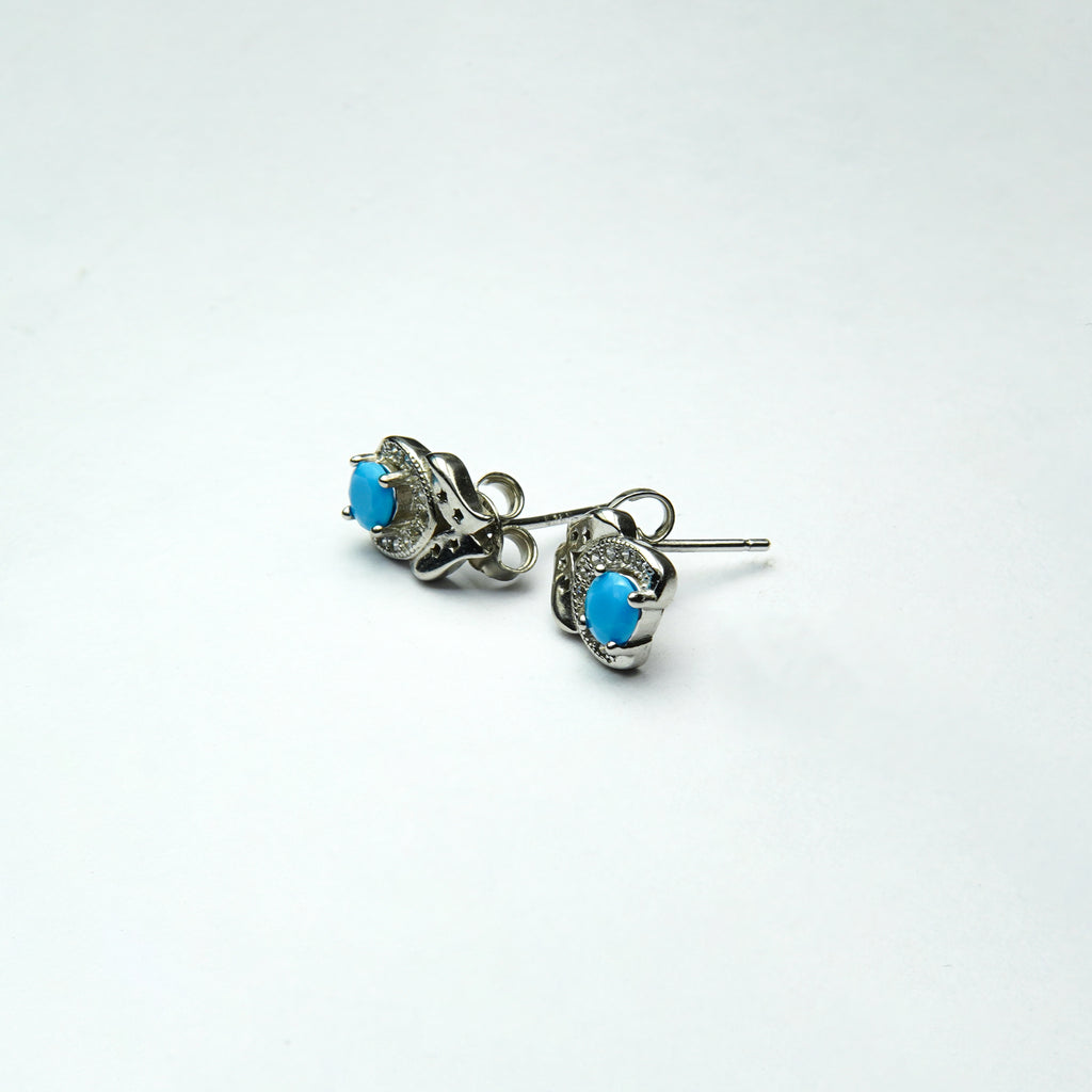 Azure Flourish Turquoise SIlver Tops