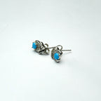 Azure Flourish Turquoise SIlver Tops