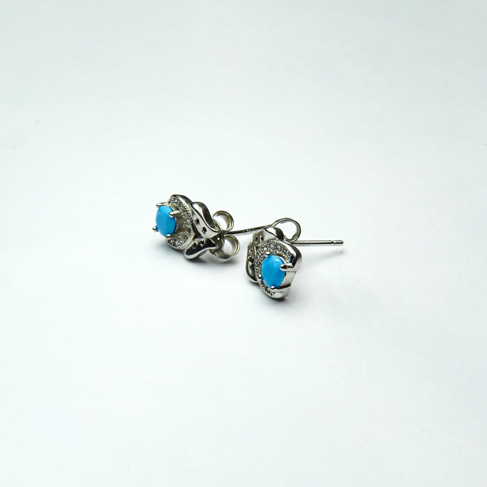 Azure Flourish Turquoise SIlver Tops