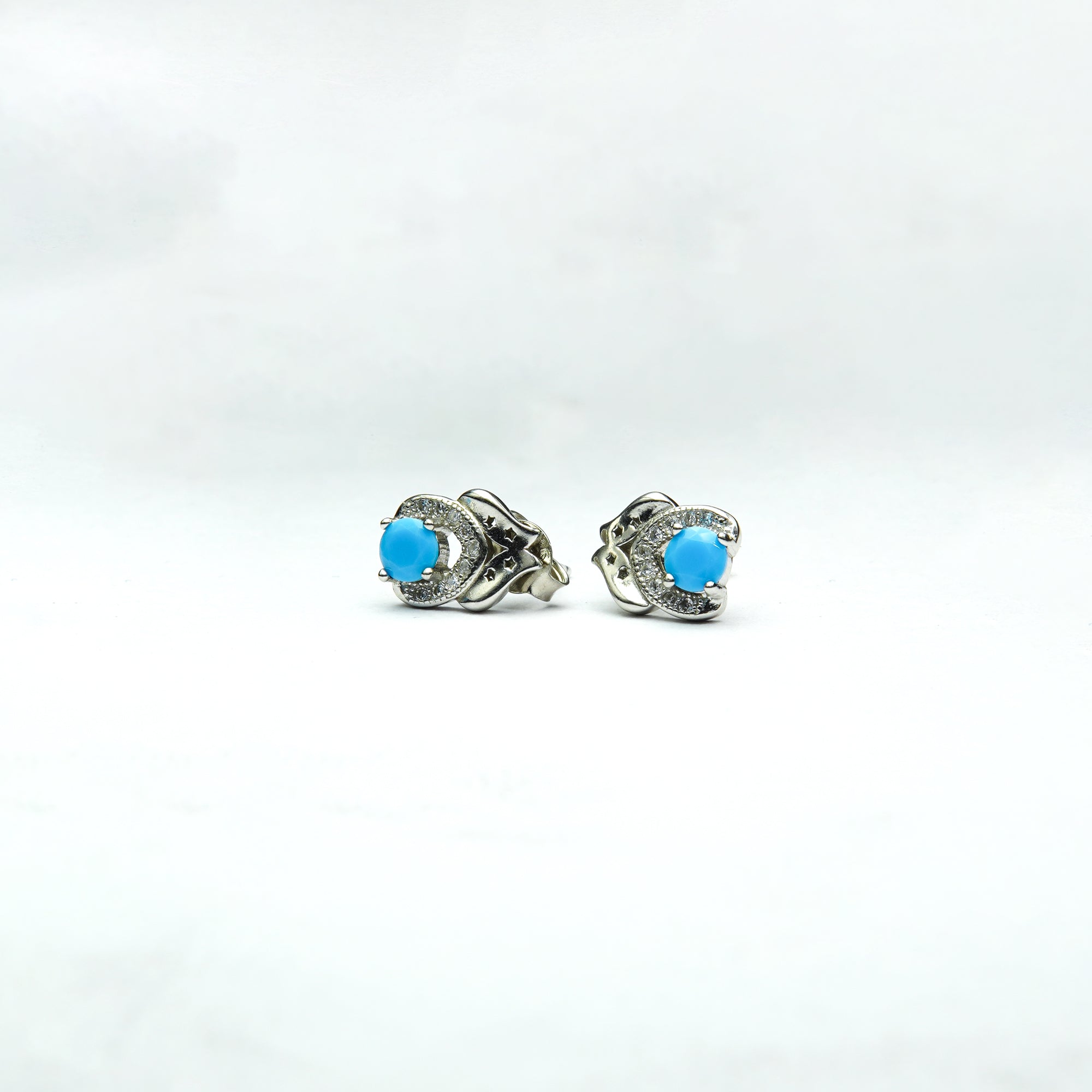Azure Flourish Turquoise SIlver Tops
