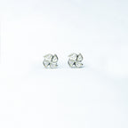 Pinwheel Radiance Pavé Silver Studs