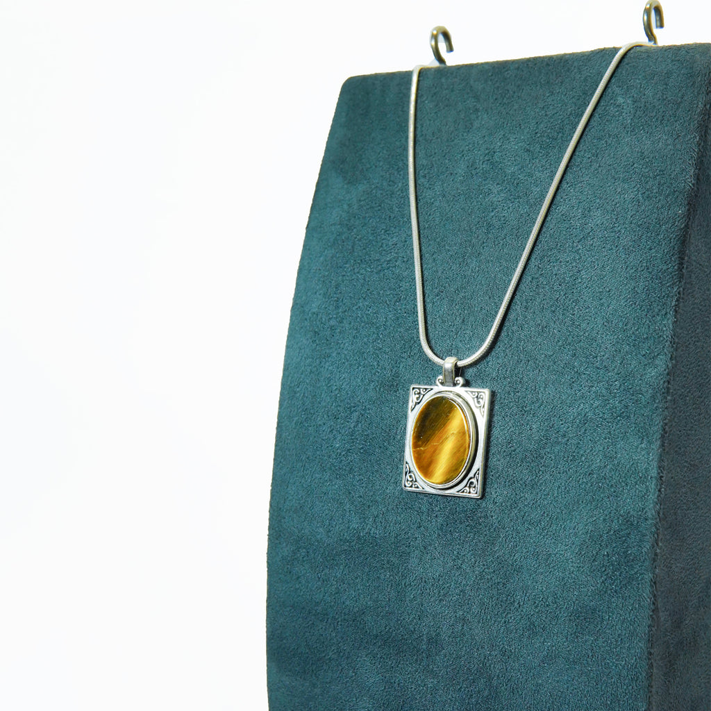 Silver Heritage Tiger's Eye Pendant