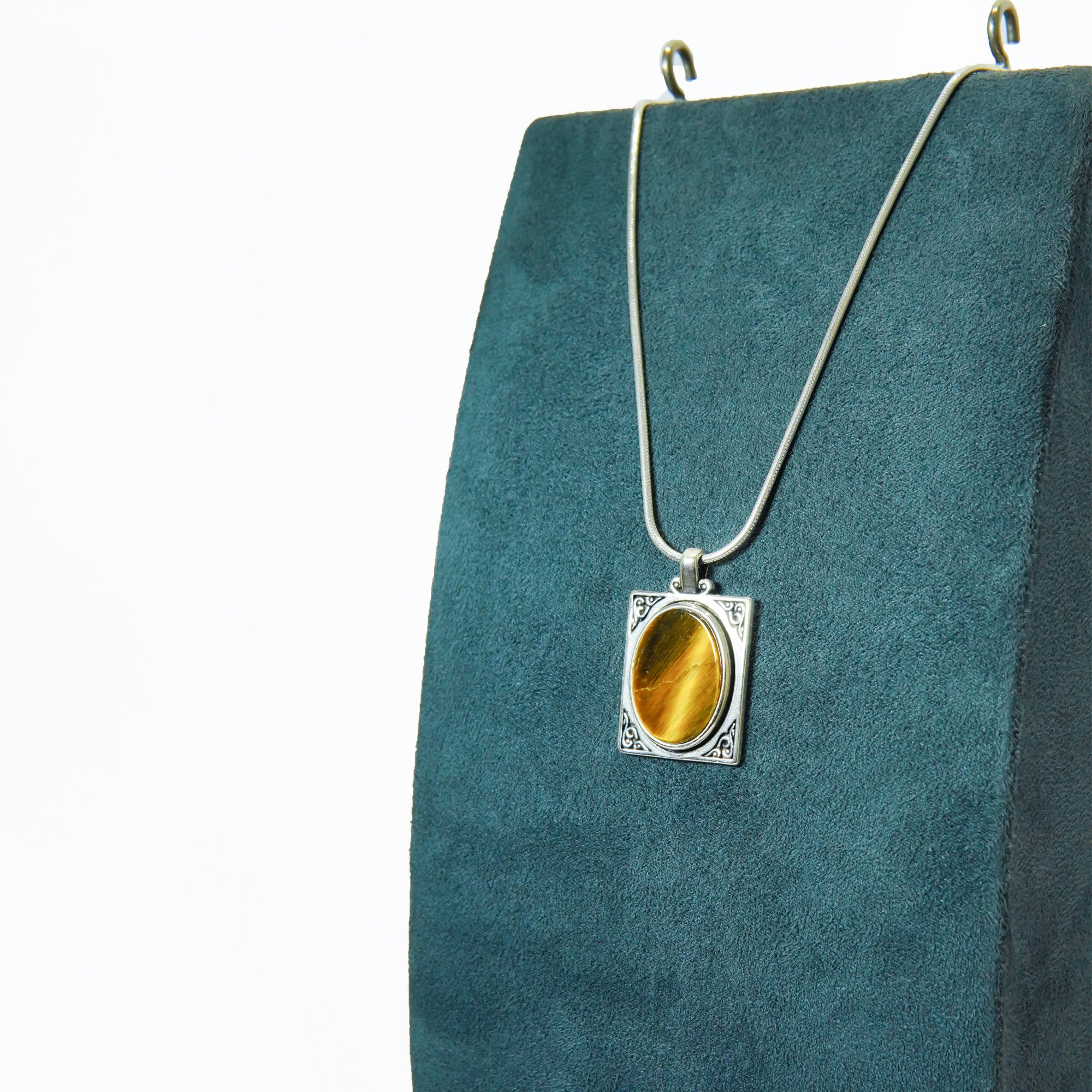 Silver Heritage Tiger's Eye Pendant