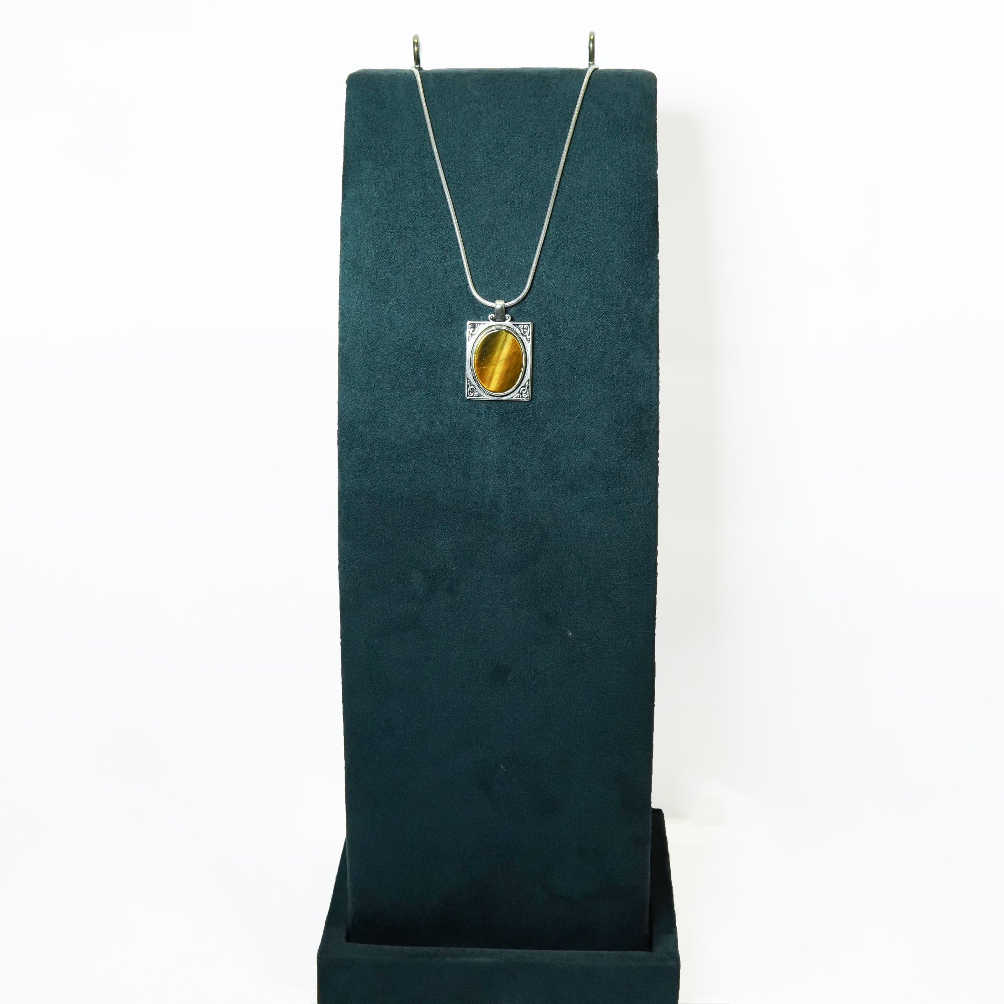 Silver Heritage Tiger's Eye Pendant