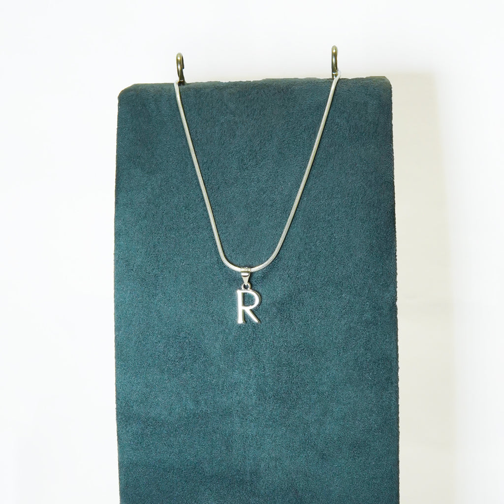 Signature "R" silver Pendant