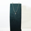 Silver North Star Solitaire Pendant