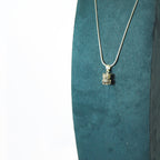 Oxidised Owl Silver Pendant