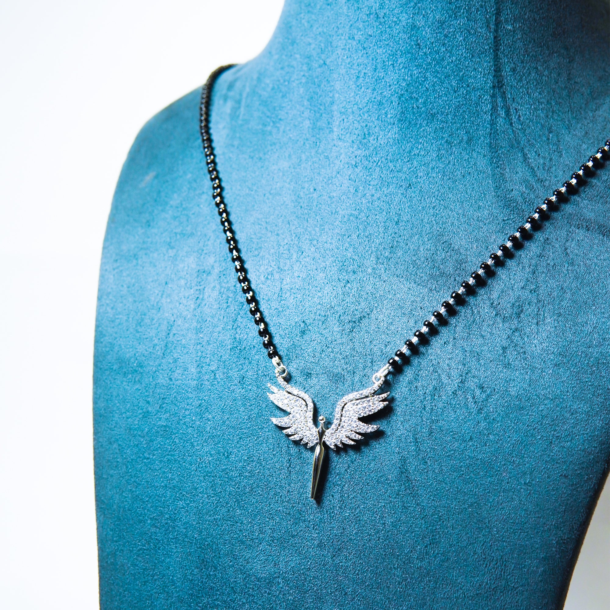Radiant Wing SIlver Mangalsutra