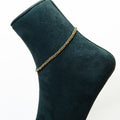 Sterling Silver Braided Moonlight Single Anklet