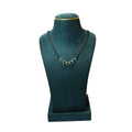 Royal Emerald Halo Mangalsutra WIth Tops