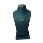 Royal Emerald Halo Mangalsutra WIth Tops