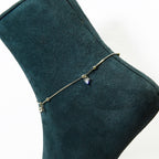 Silver Ethereal Heart Anklet