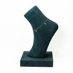 Silver Ethereal Heart Anklet