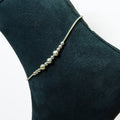 Sterling Spheres Single Anklet