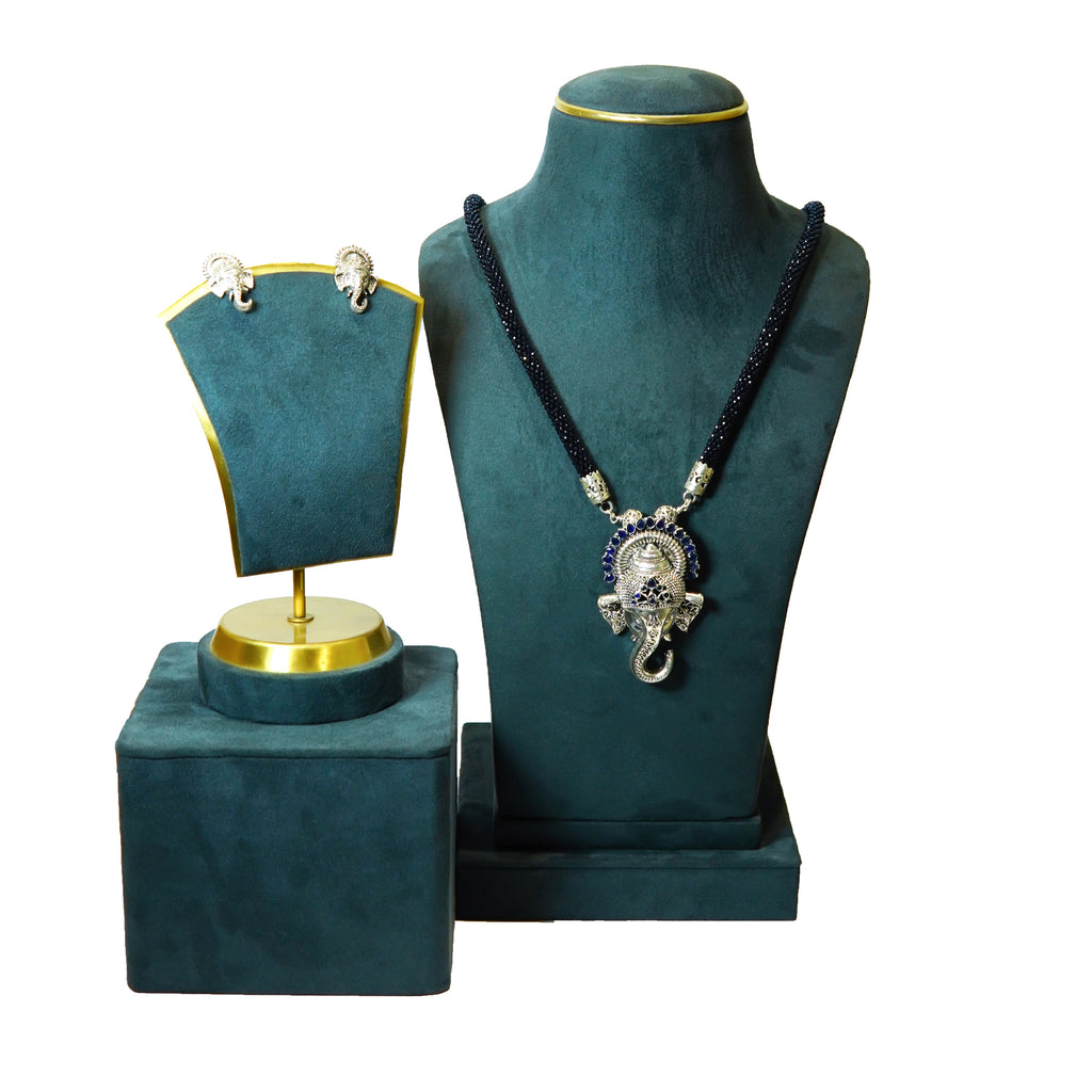Lord Ganesh Devotion Collection Silver Set