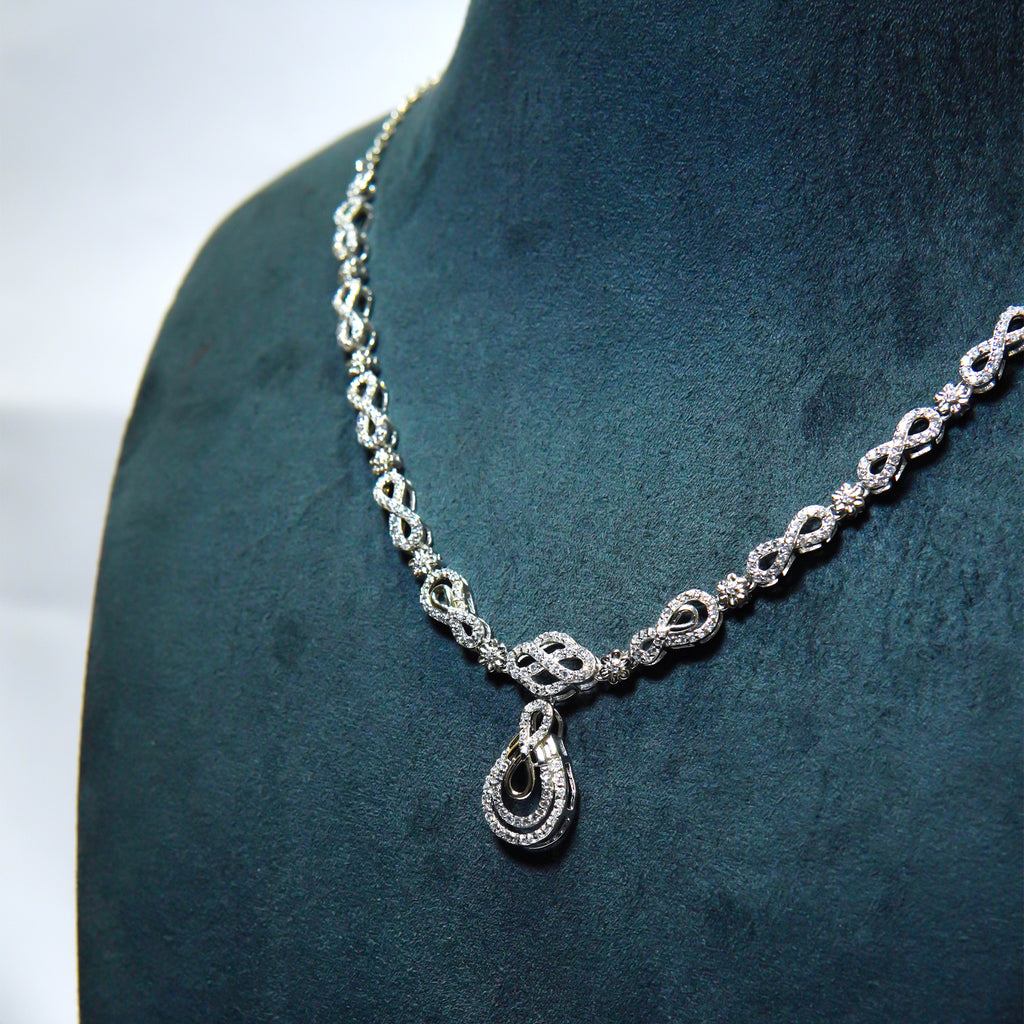 Silver Pavé Artistry Necklace set