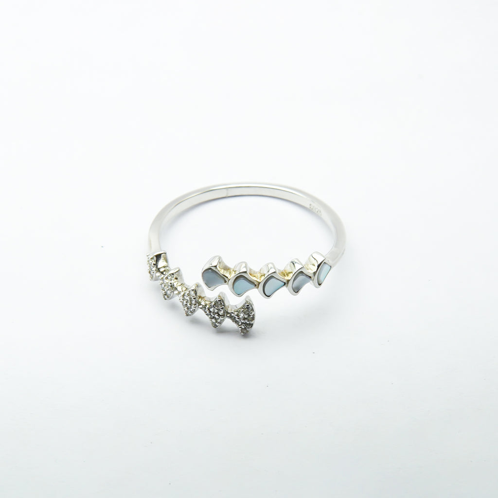 Silver Pathways Open RIng