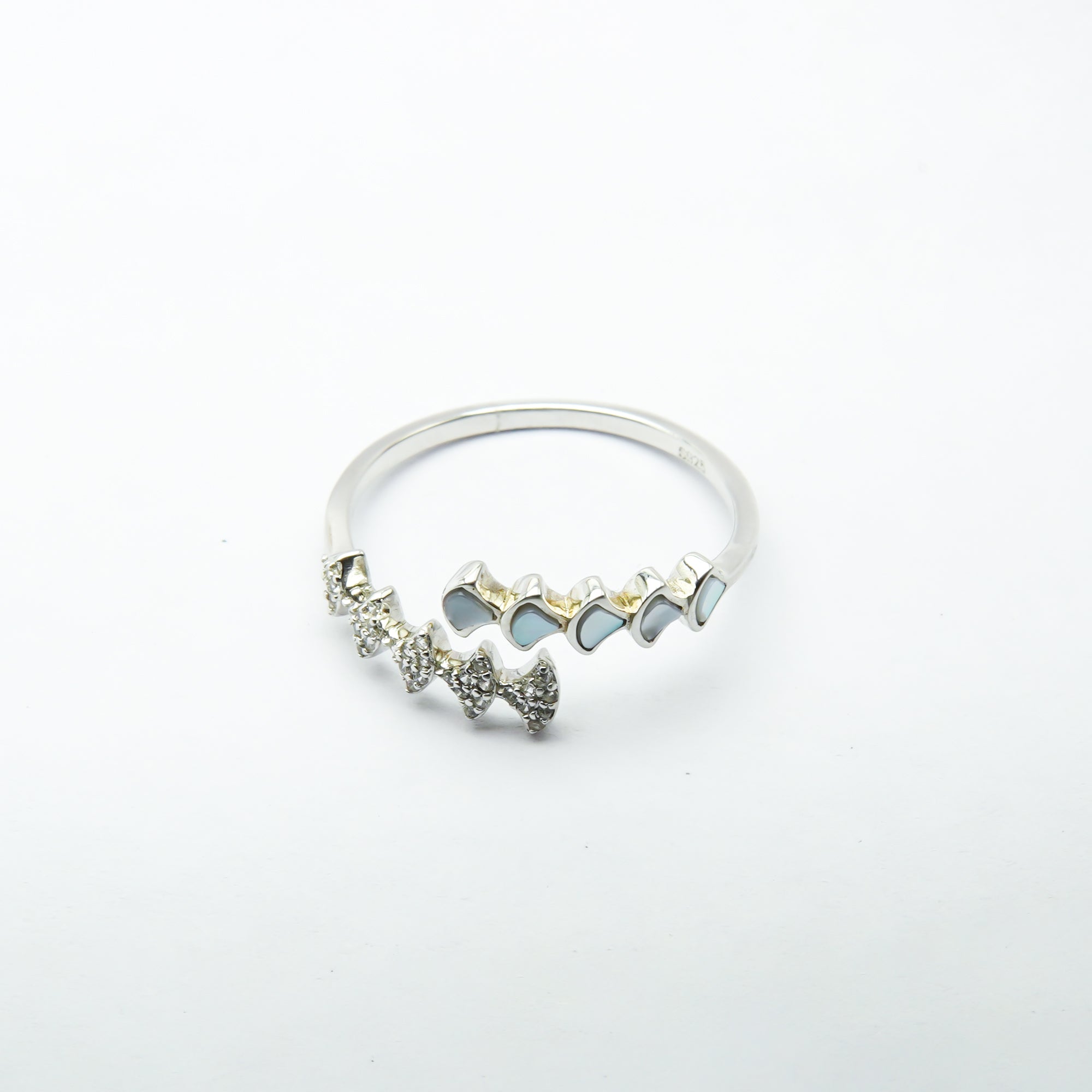 Silver Pathways Open RIng