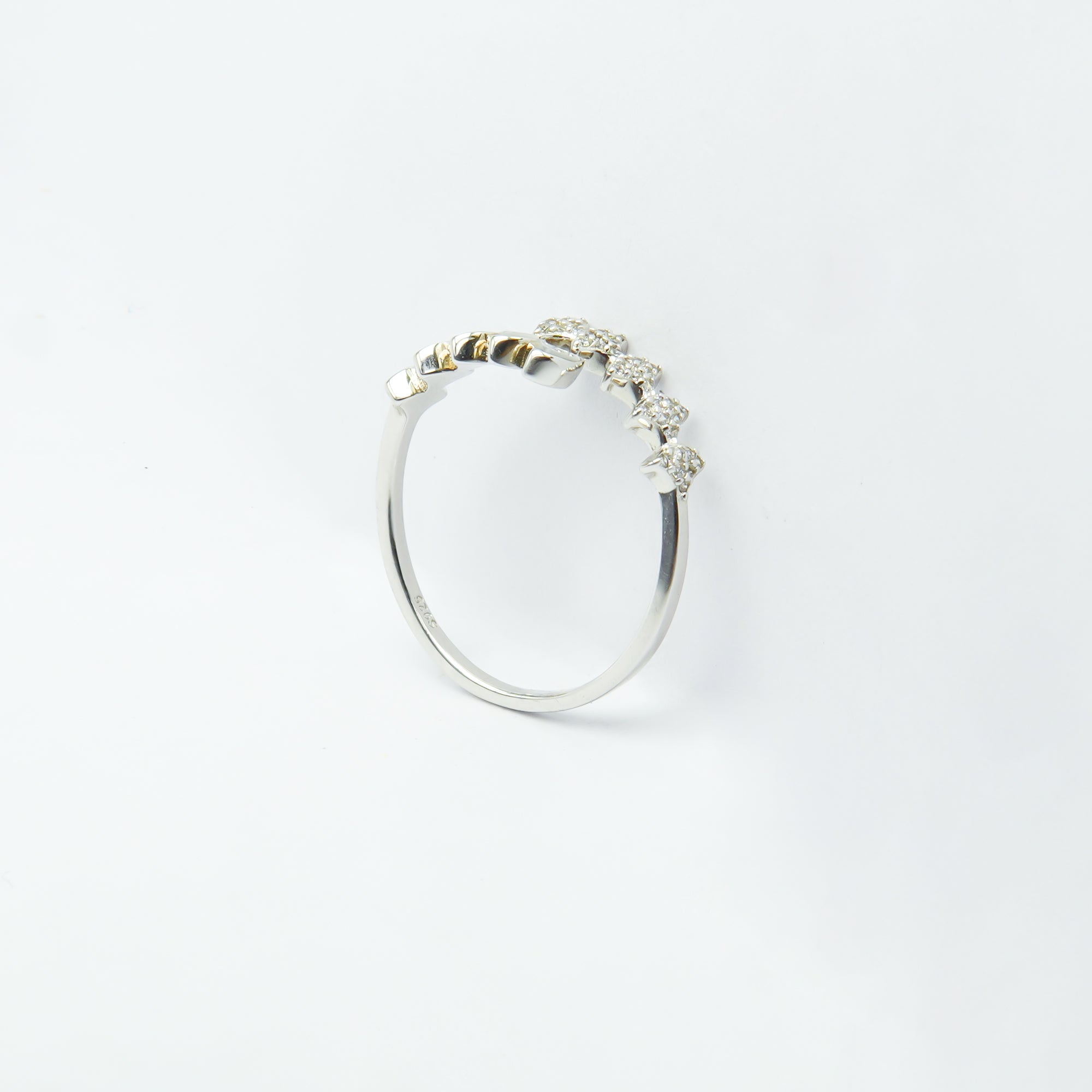 Silver Pathways Open RIng
