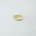 Half Butterfly Pearl open RIng