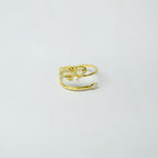 Half Butterfly Pearl open RIng
