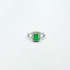 The Royale- Emerald Silver RIng