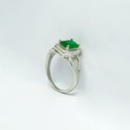 The Royale- Emerald Silver RIng