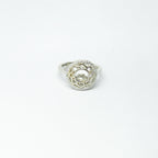 Floating Halo silver Ring