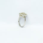 Floating Halo silver Ring