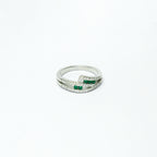 Brilliant Green Silver Ring