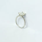 Sparkling Emerald SIlver Ring