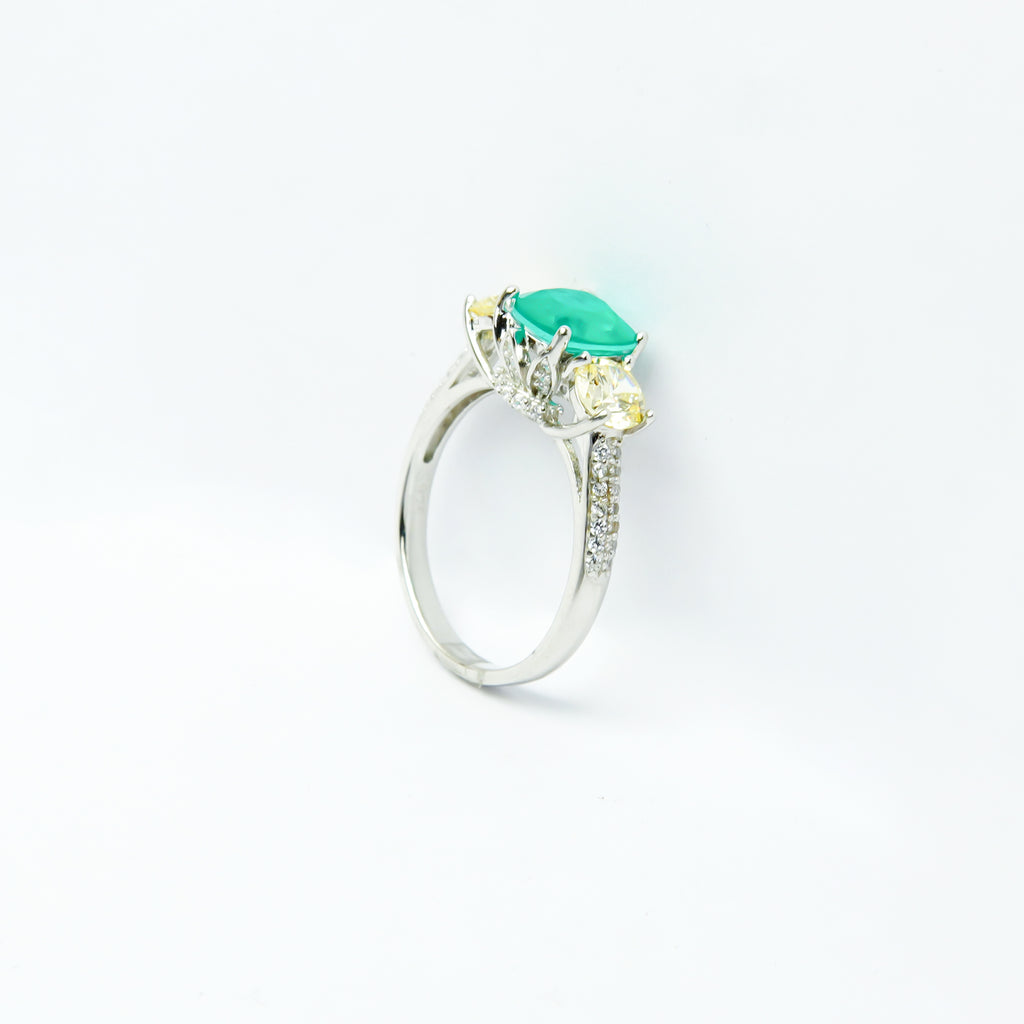 Onyx Combination Silver Ring